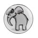2 Pieces Grey Elephant Ceramic Flat Wine Bottle Stopper